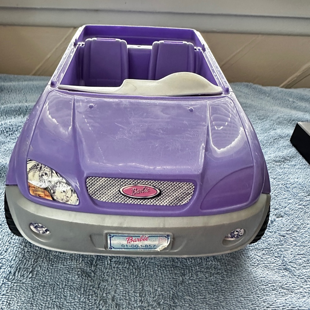 Barbie Beach Blast Purple Convertible Toy Car 2002
